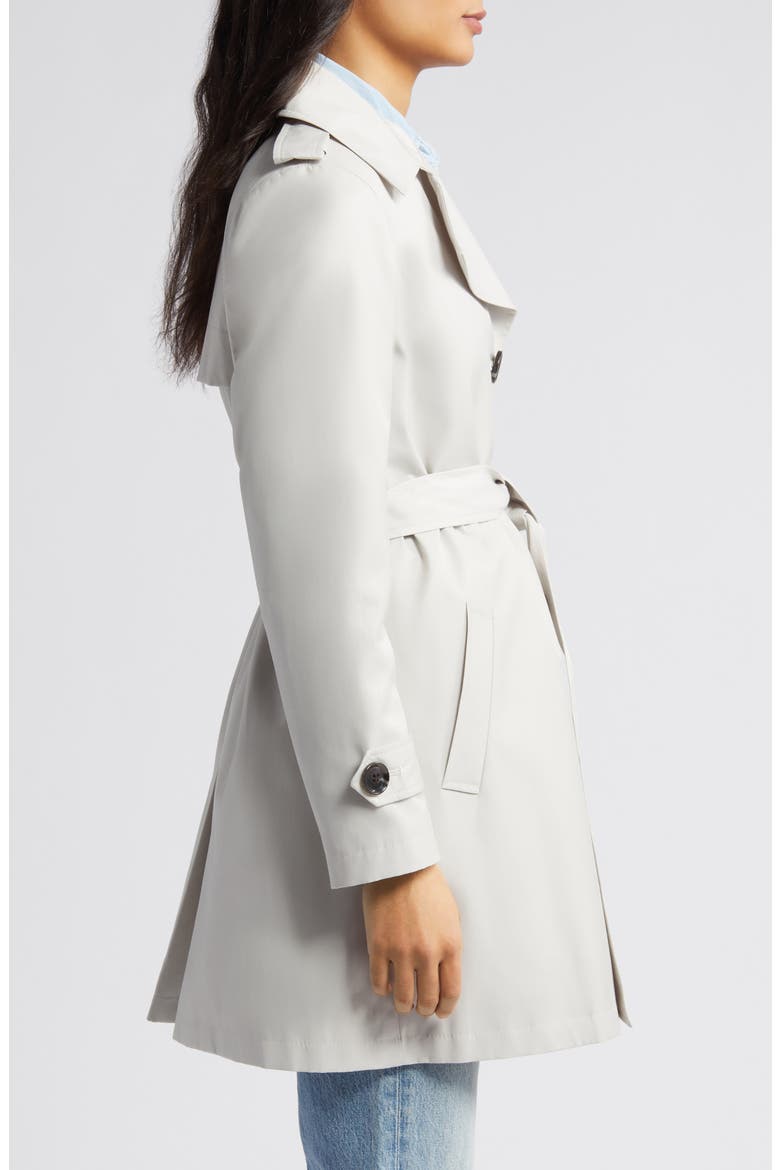 Buckle Belt Trench Coat, Alternate, color, FEATHER GREY