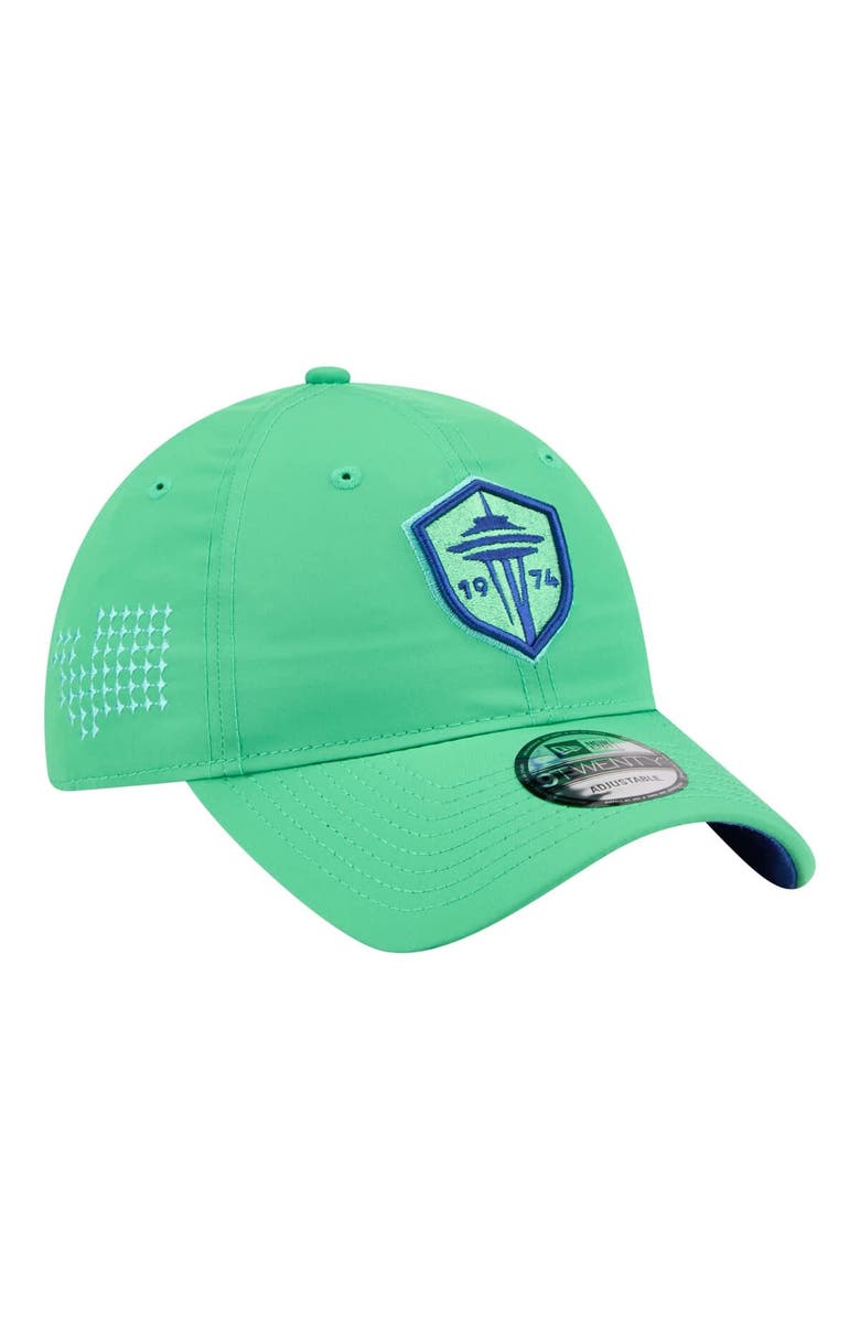 New Era Men's New Era Green Seattle Sounders FC 2026 Jersey Hook 9TWENTY Adjustable Hat, Main, color, Green