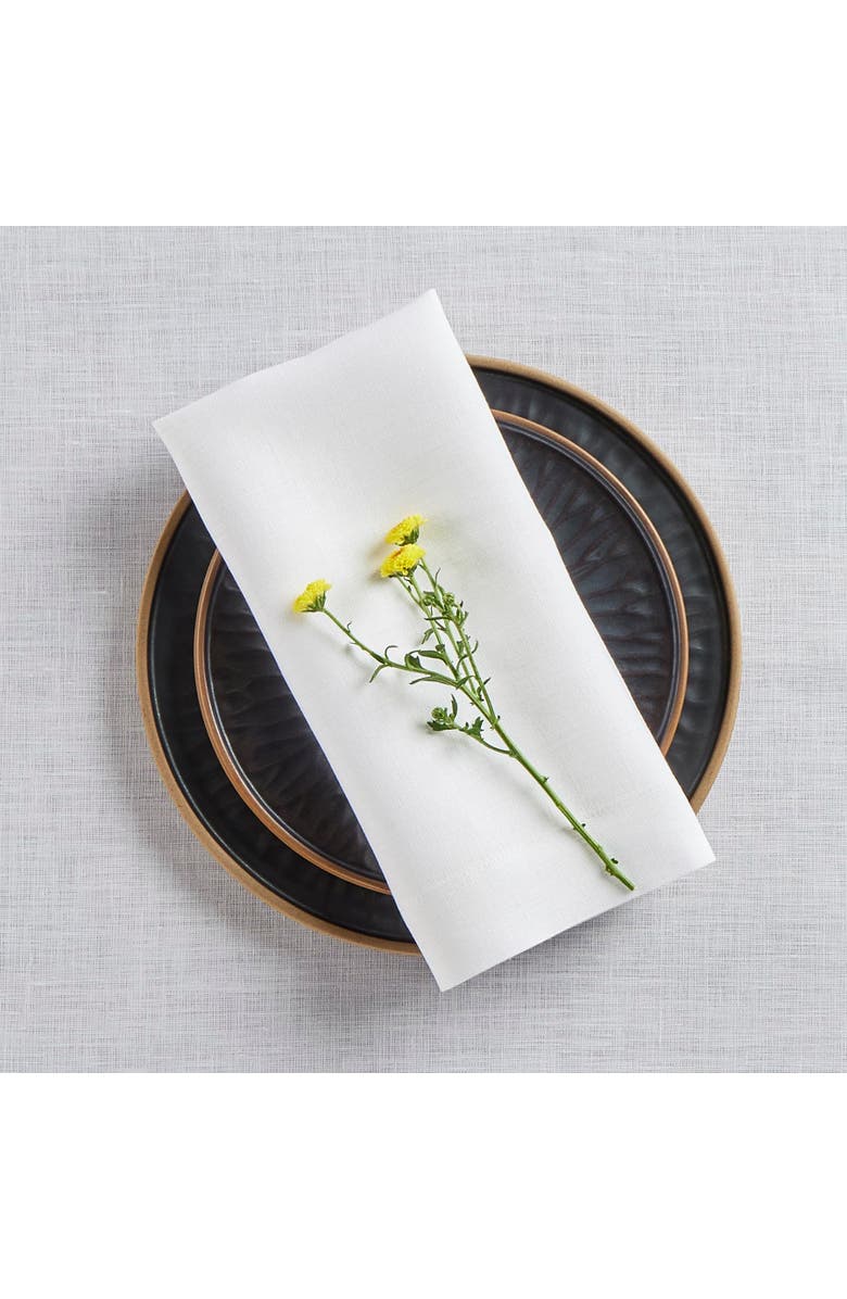 Solino Home Linen Dinner Napkins - Fete, Alternate, color, White