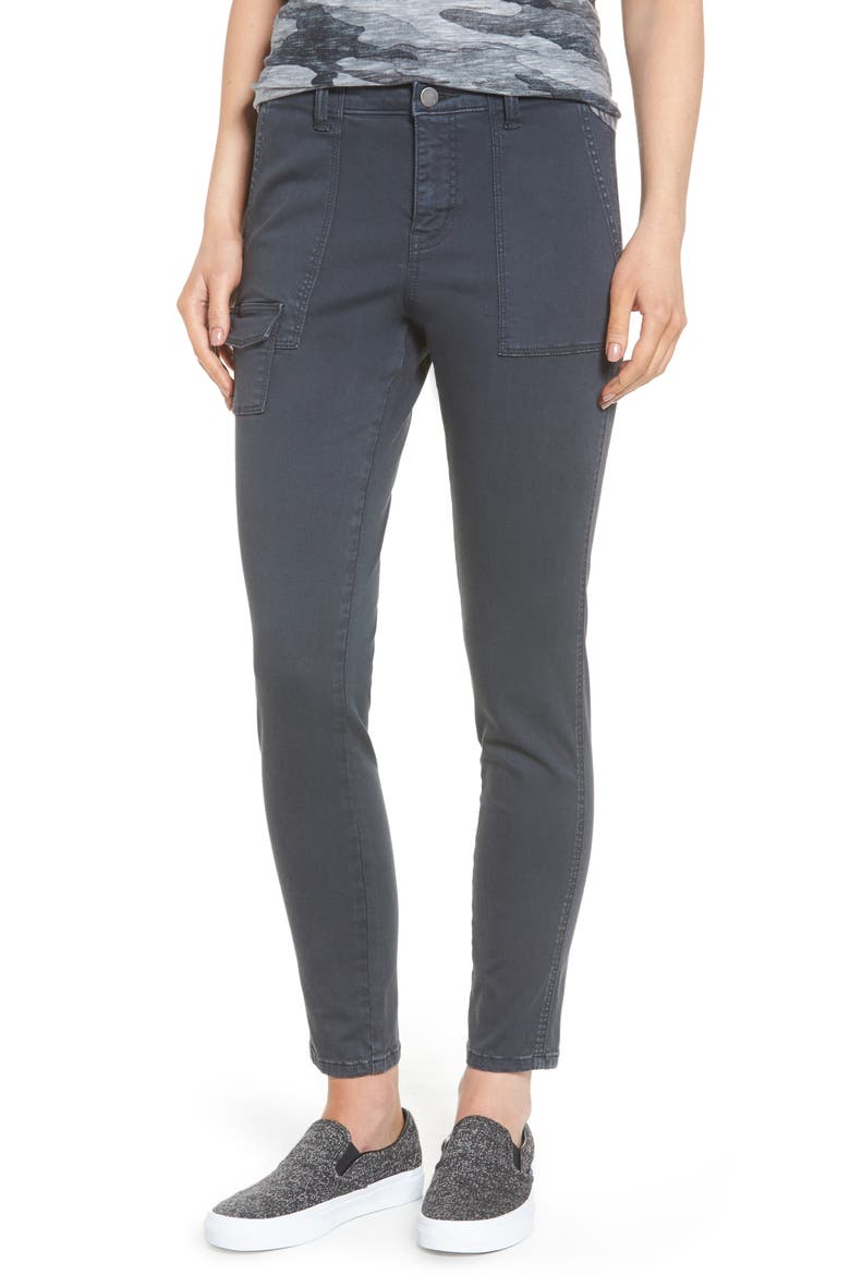 Slim Utility Pants, Main, color, GREY EBONY