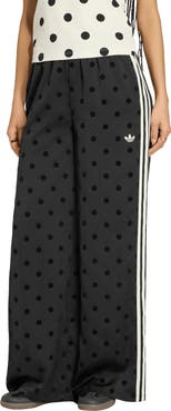 adidas Originals Firebird Polka Dot Wide Leg Track Pants
