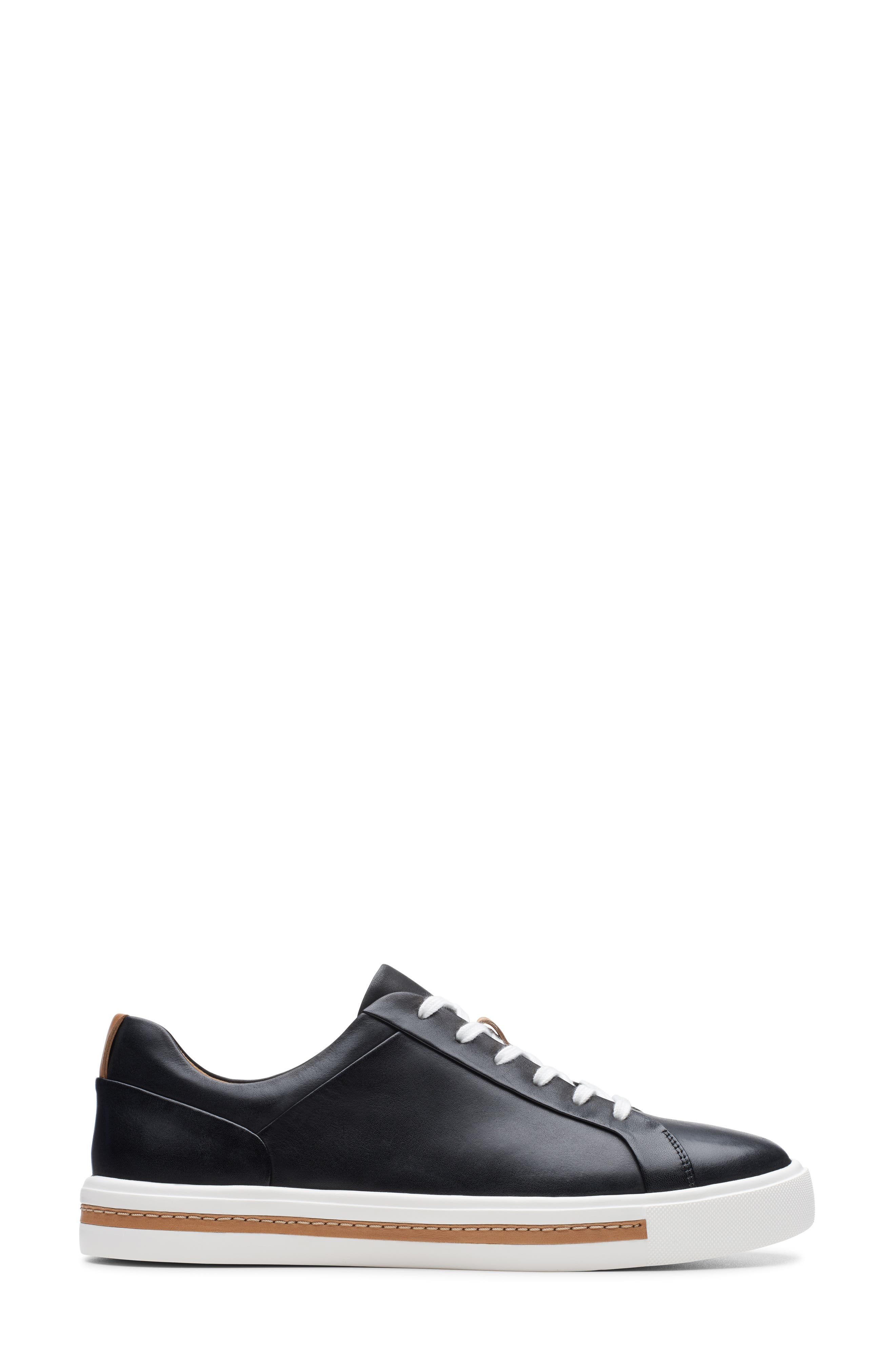 Un Maui Lace Sneaker, Alternate, color, BLACK/ BLACK LEATHER