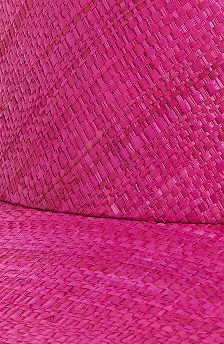 Ruslan Baginskiy Monogram Straw Visor, Alternate, color, Pink