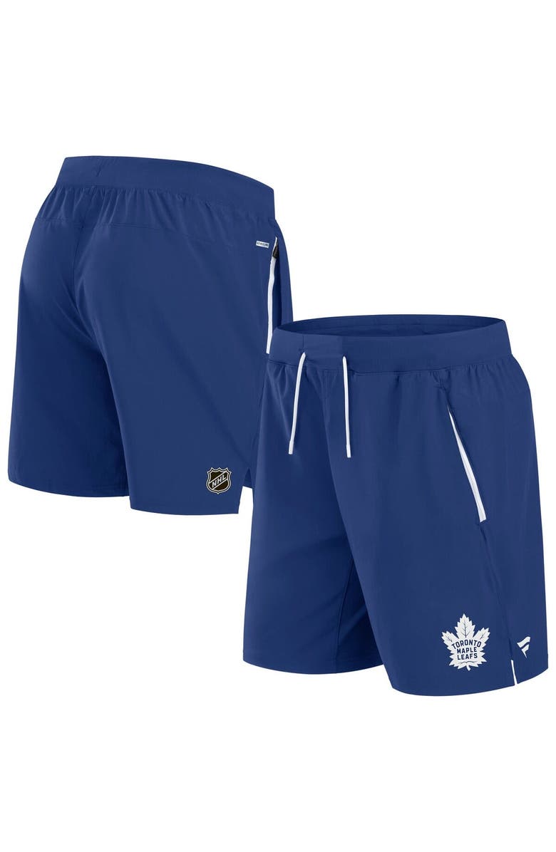 FANATICS Men's Fanatics Blue Toronto Maple Leafs Authentic Pro Rink Performance Shorts, Alternate, color, Blue