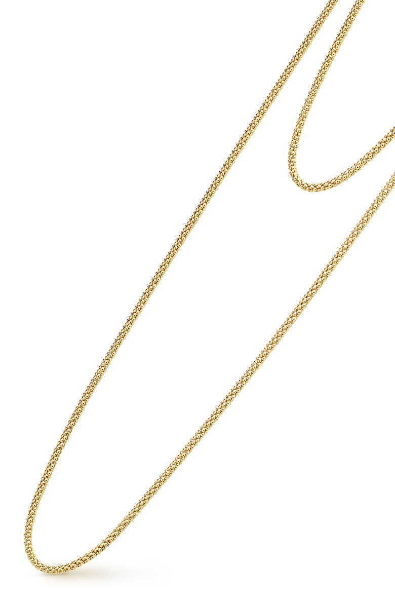 LAGOS Popcorn Caviar Chain Necklace, Alternate, color, Gold