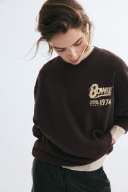 H&M Oversized Printed Sweatshirt
