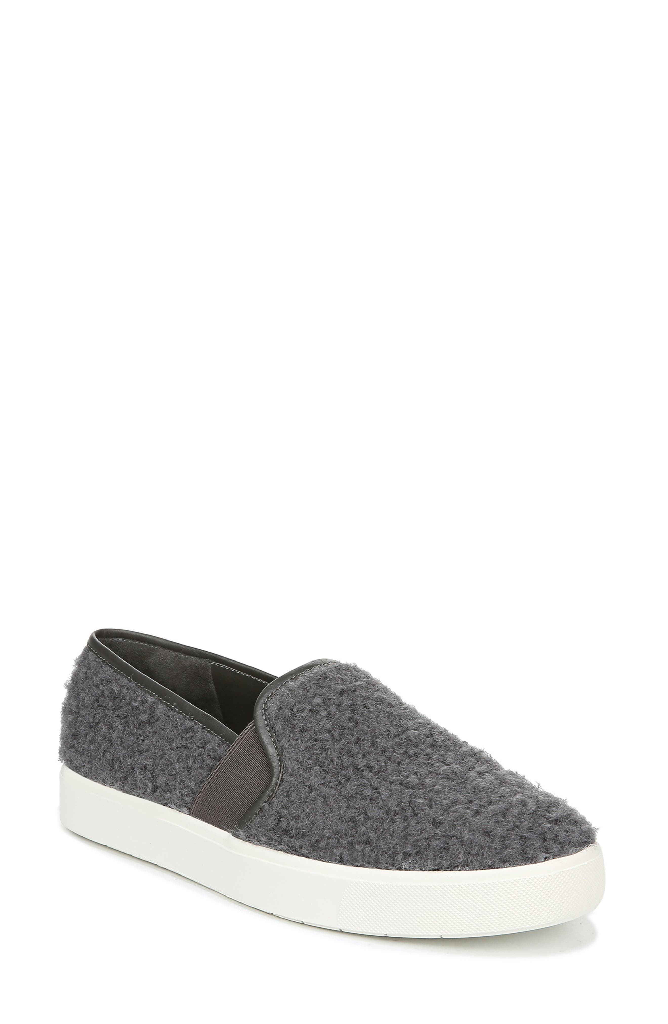 Blair 5 Faux Shearling Slip-On Sneaker, Main, color, GREY