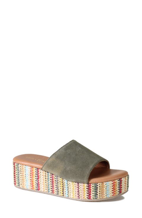Rock Steady Platform Slide Sandal (Women)