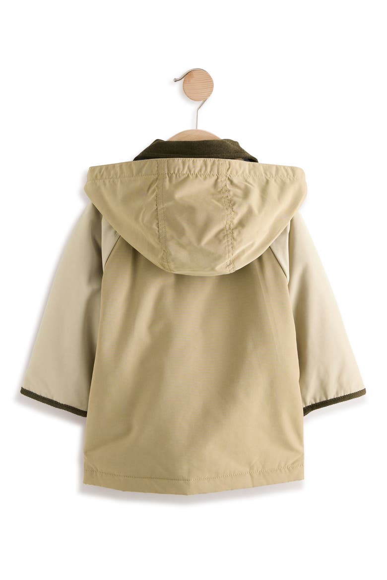 Kids' Colorblock Insulated Hooded Jacket, Alternate, color, NEUTRAL