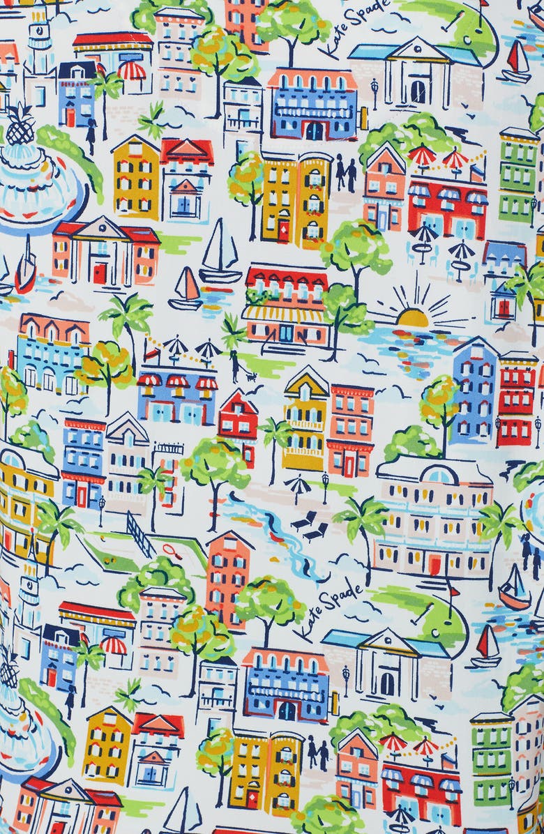 Kate Spade New York print pajamas, Alternate, color, 