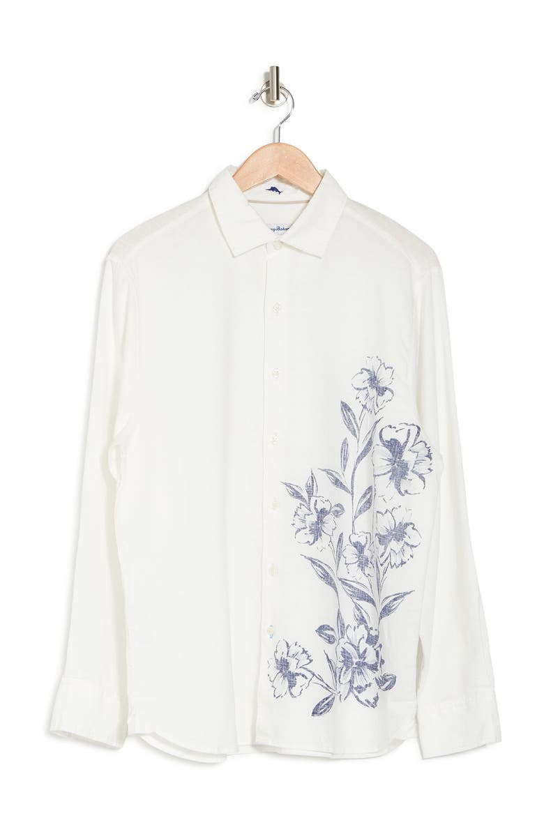 Tommy Bahama Ink Wash Floral Regular Fit Shirt, Alternate, color,