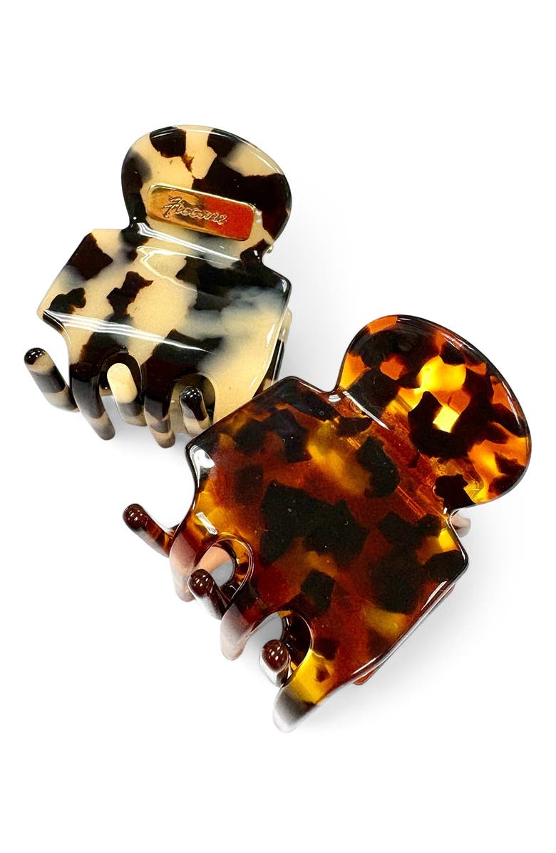 Ficcare Assorted 2-Pack Rita Claw Clips, Main, color, Ivory Tokyo Rusty Army