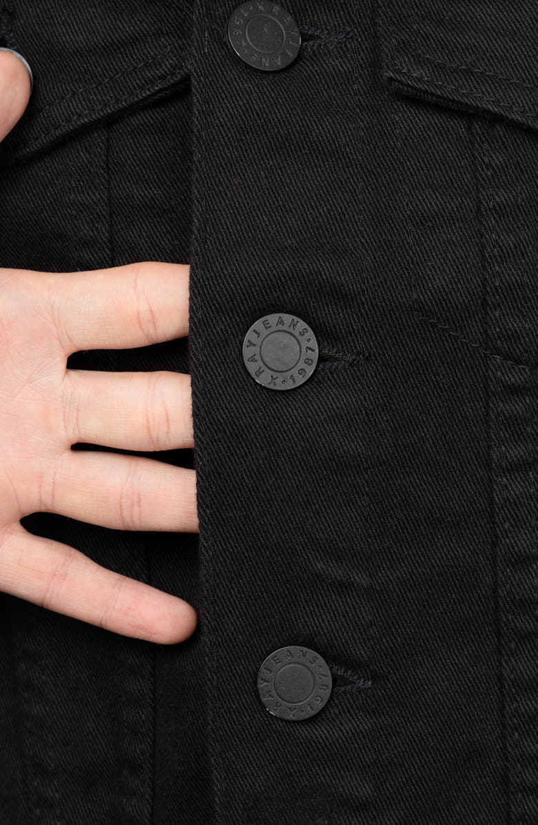 XRAY Kids' Denim Jacket, Alternate, color, Jet Black