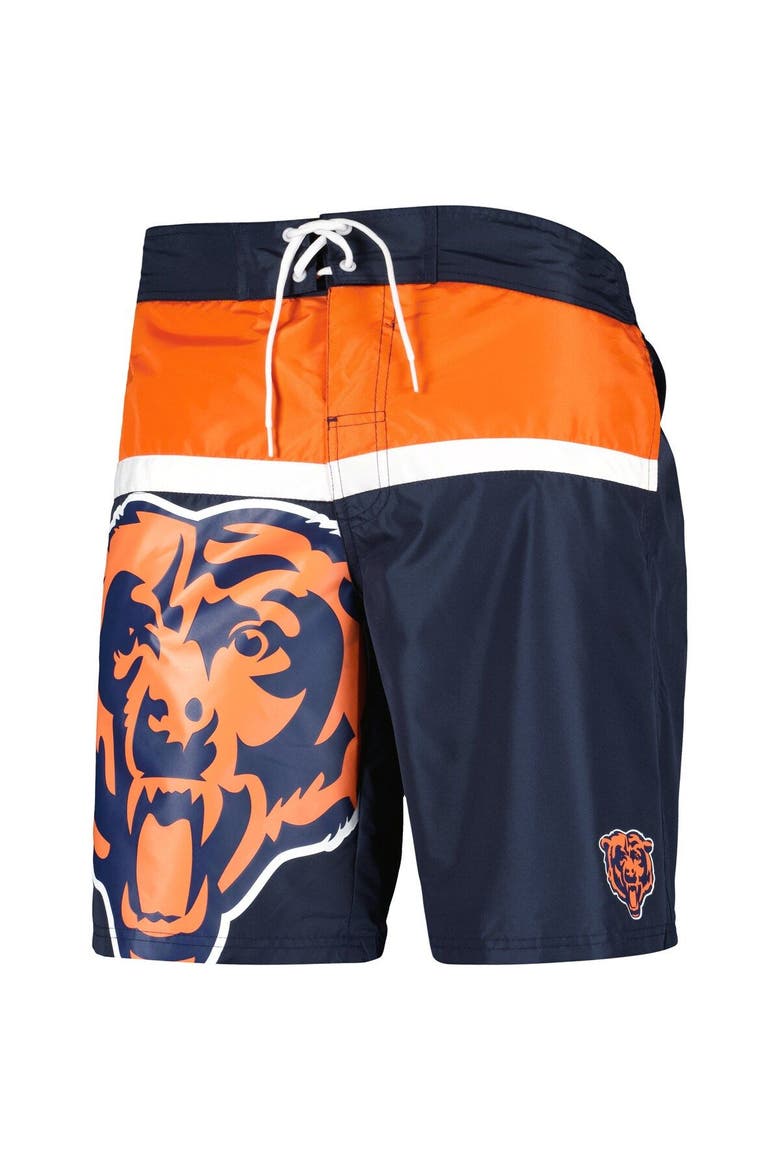 Men's G-III Sports by Carl Banks Navy Chicago Bears Sea Wind Swim Trunks, Alternate, color, Navy