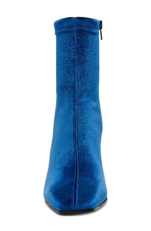 Steve Madden Vinka Bootie In Blue Velvet