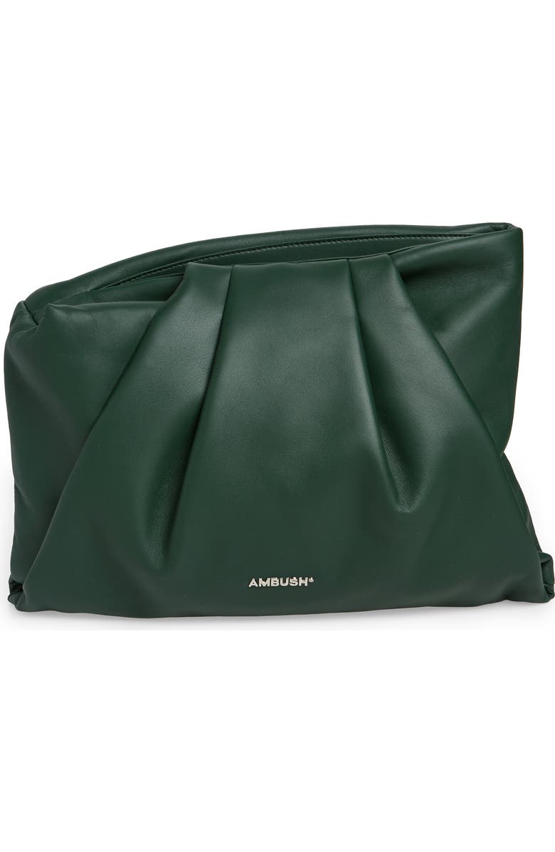 Ambush Maxi Wrap Leather Clutch, Main, color,