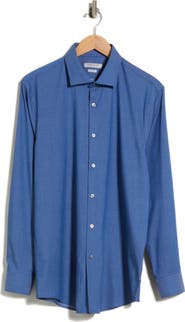 Perry Ellis Elevated Twill Slim Fit Dress Shirt
