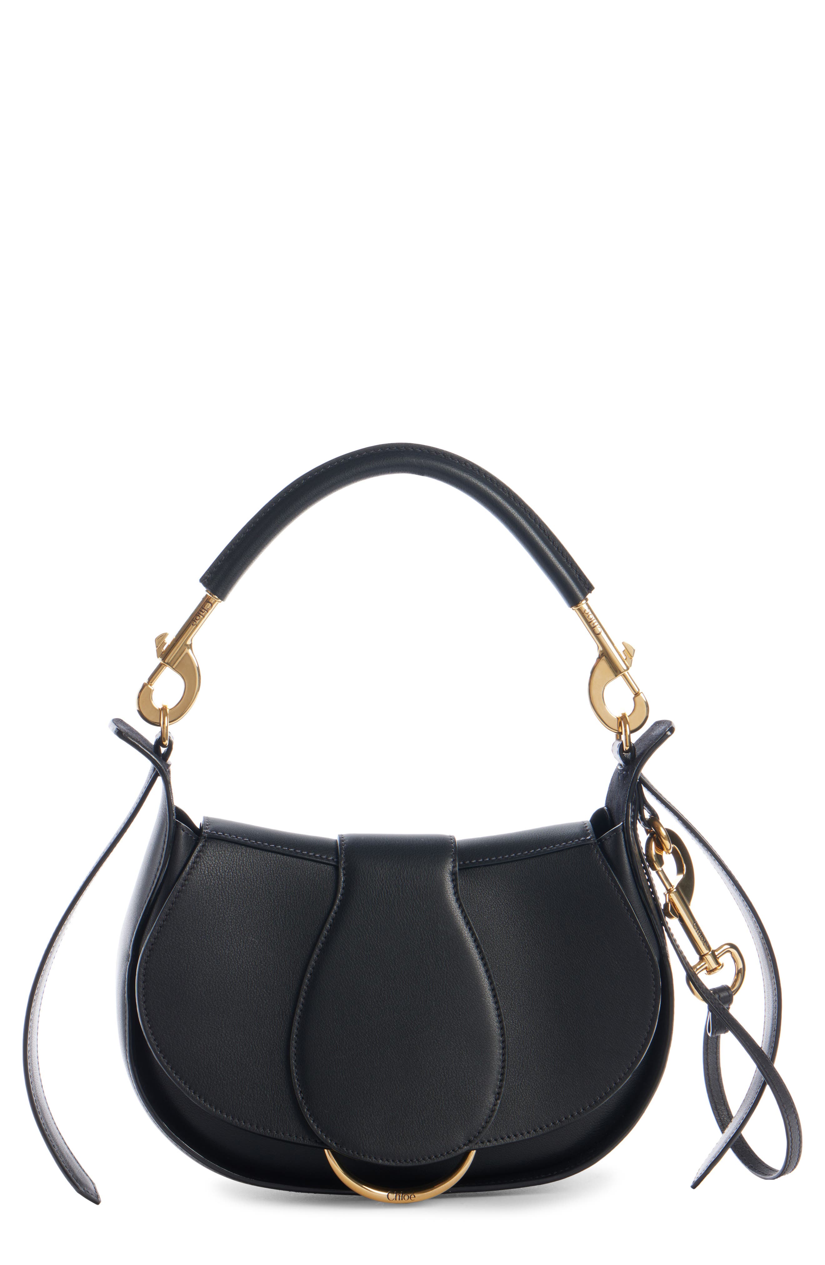 Chloé Ride Leather Shoulder Bag, Main, color, 