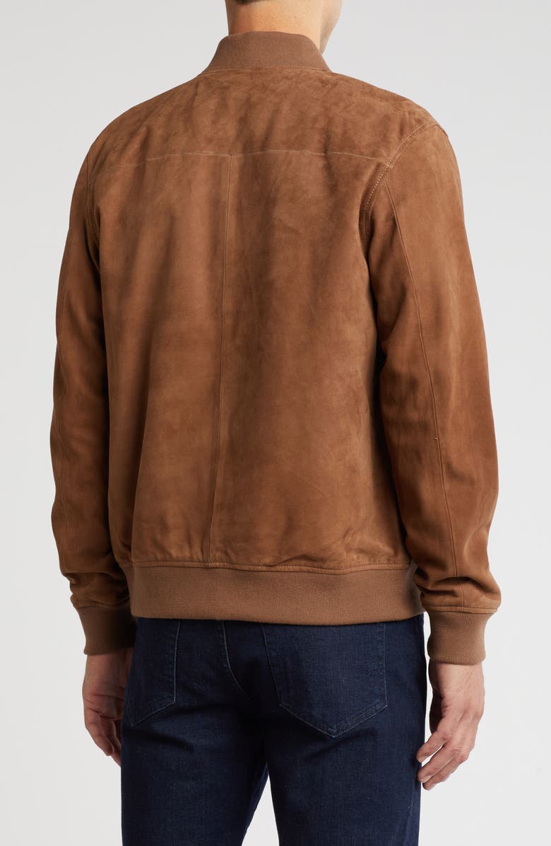 NORDSTROM RACK Suede Bomber Jacket, Alternate, color,