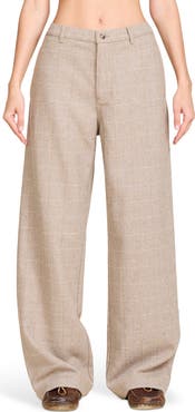 DENIMIST Flat Front Wide Leg Pants
