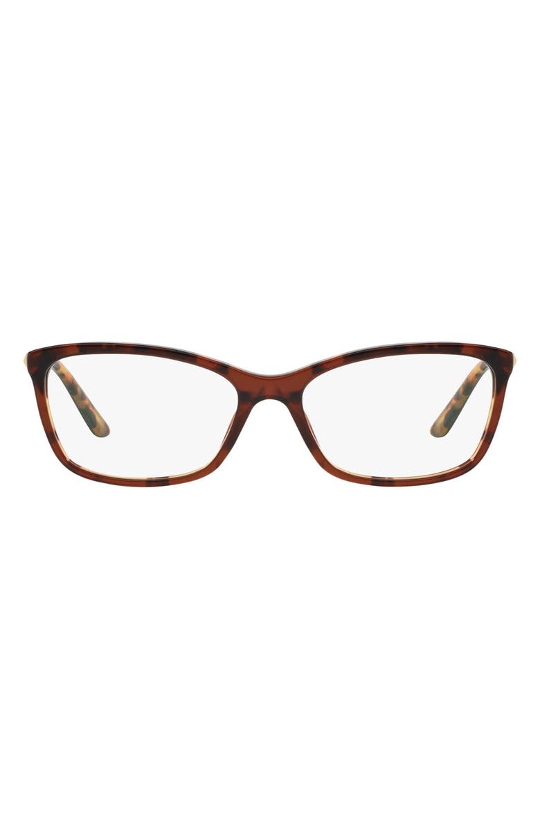 Versace 54mm Optical Glasses, Main, color, Amber Havana