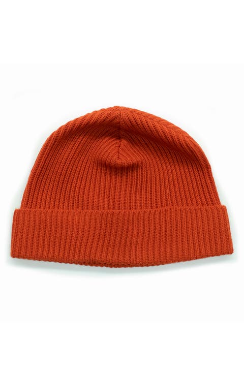 Merino Wool Rib Cuff Beanie