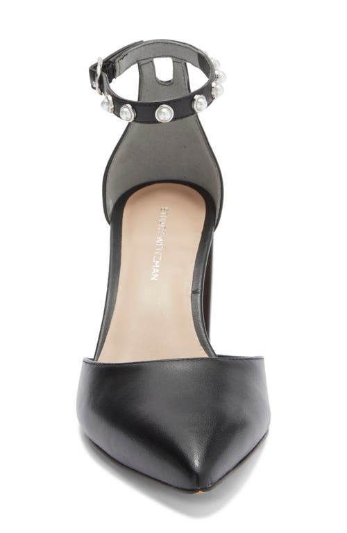 Stuart Weitzman Faux Pearl Block Heel Pump
