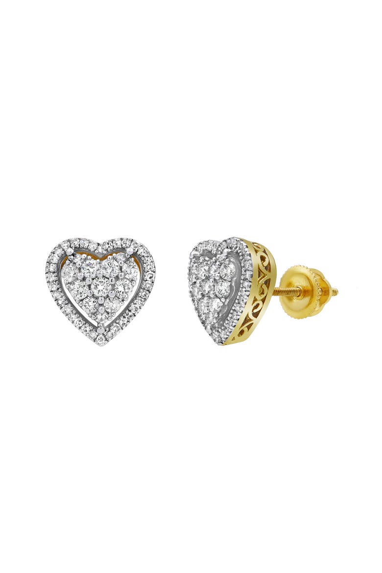 Heartland Bling 14K Yellow Gold Diamond Stud Earrings - 0.62ct., Main, color, 14K Yellow Gold