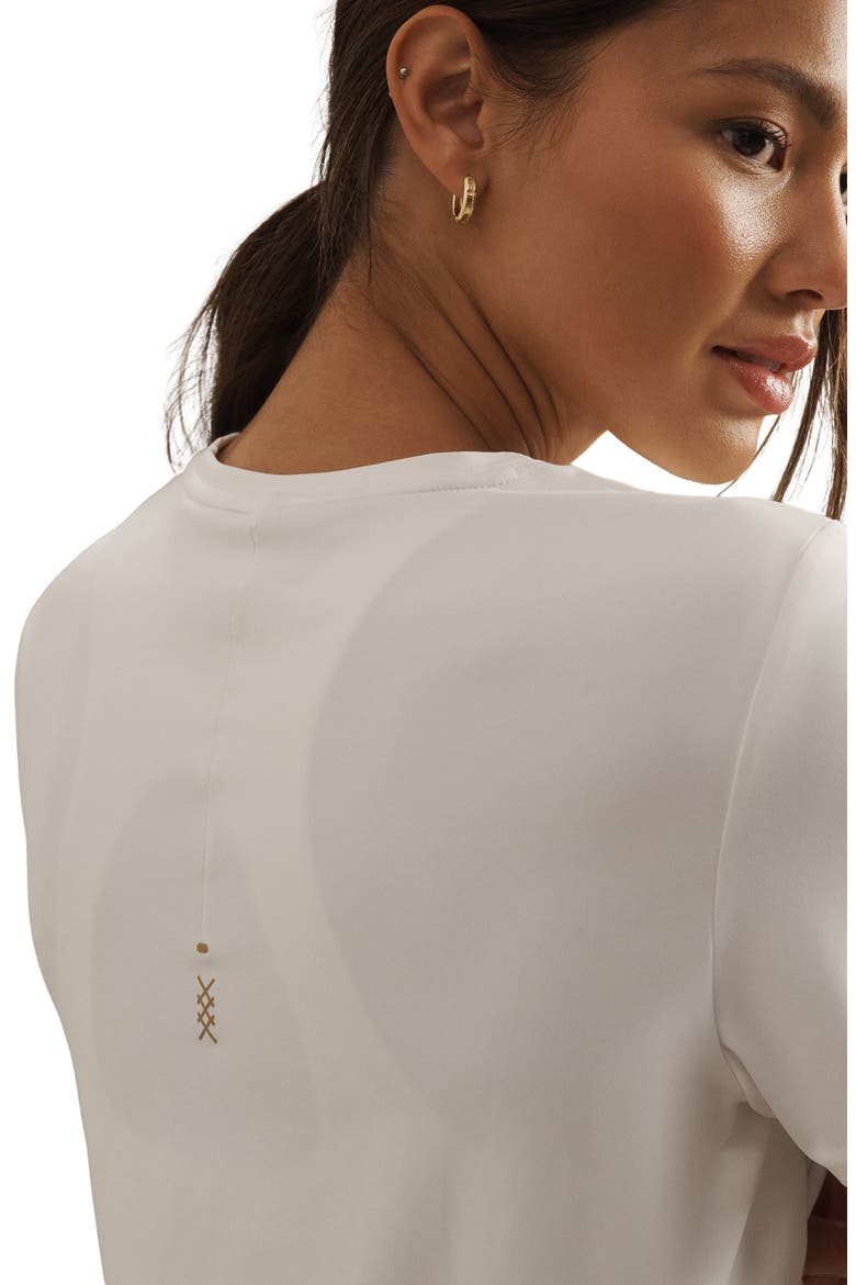 Serene Performance T-Shirt, Alternate, color, SNOW WHITE