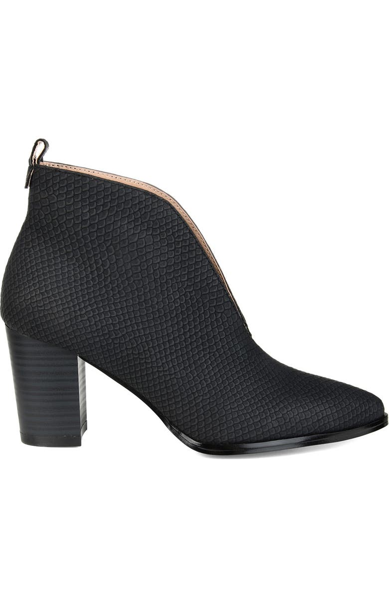 Journee Collection Bellamy Slit Center Bootie, Alternate, color,
