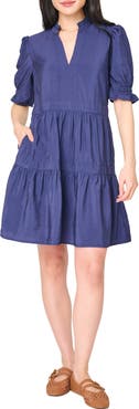 GIBSONLOOK Decked Out Elbow Sleeve Dress