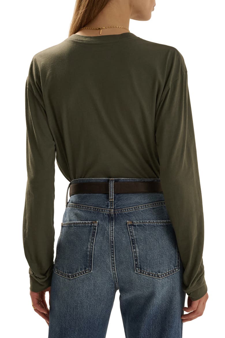 The Everyday Long Sleeve Top, Alternate, color, ARMY