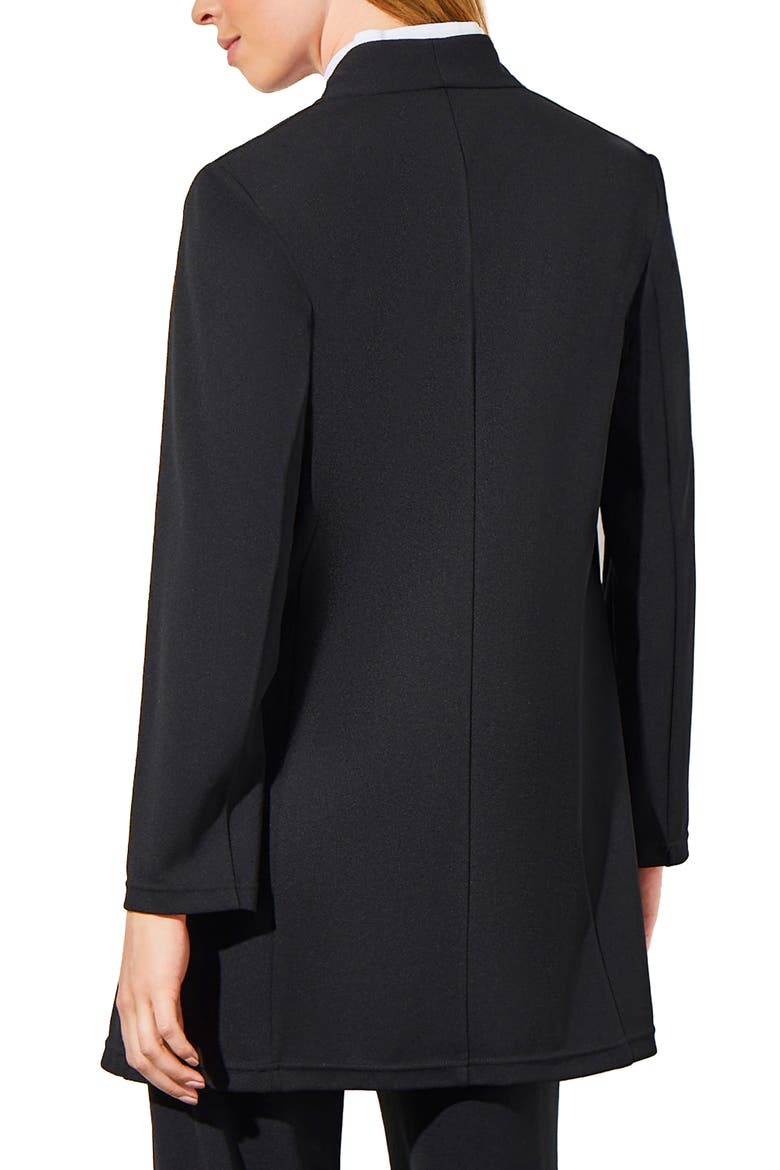 Stretch Crepe Jacket, Alternate, color, BLACK
