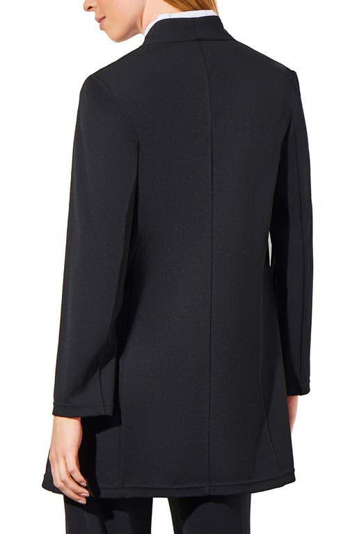 Ming Wang Stretch Crepe Jacket In Black