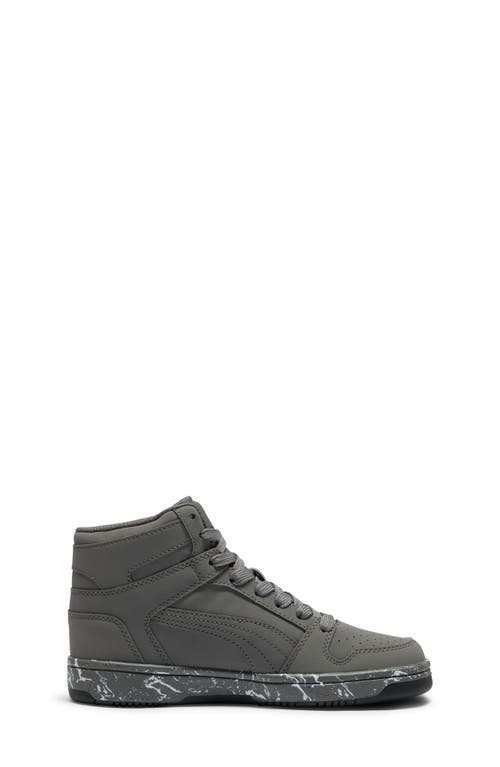 Puma Kids' Rebound Layup High Top Sneaker In Gray