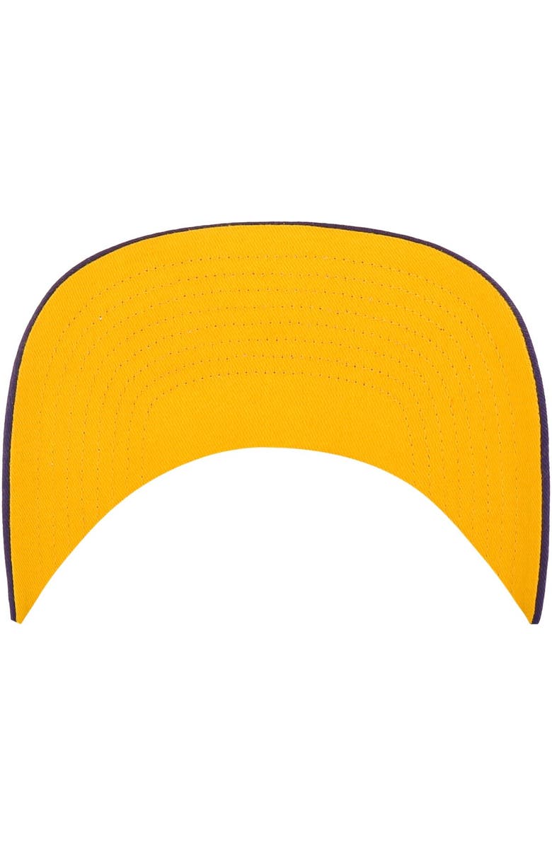 '47 Men's '47 Purple LSU Tigers Straight Eight Adjustable Trucker Hat, Alternate, color,