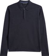 Robert Barakett Thomas Merino Wool Long Sleeve Polo