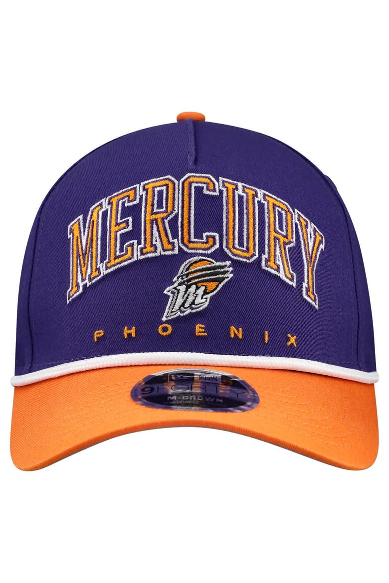 Men's New Era Purple Phoenix Mercury Bold Arch COOLERA 9FORTY A-Frame M-Crown Adjustable Hat, Alternate, color, Purple