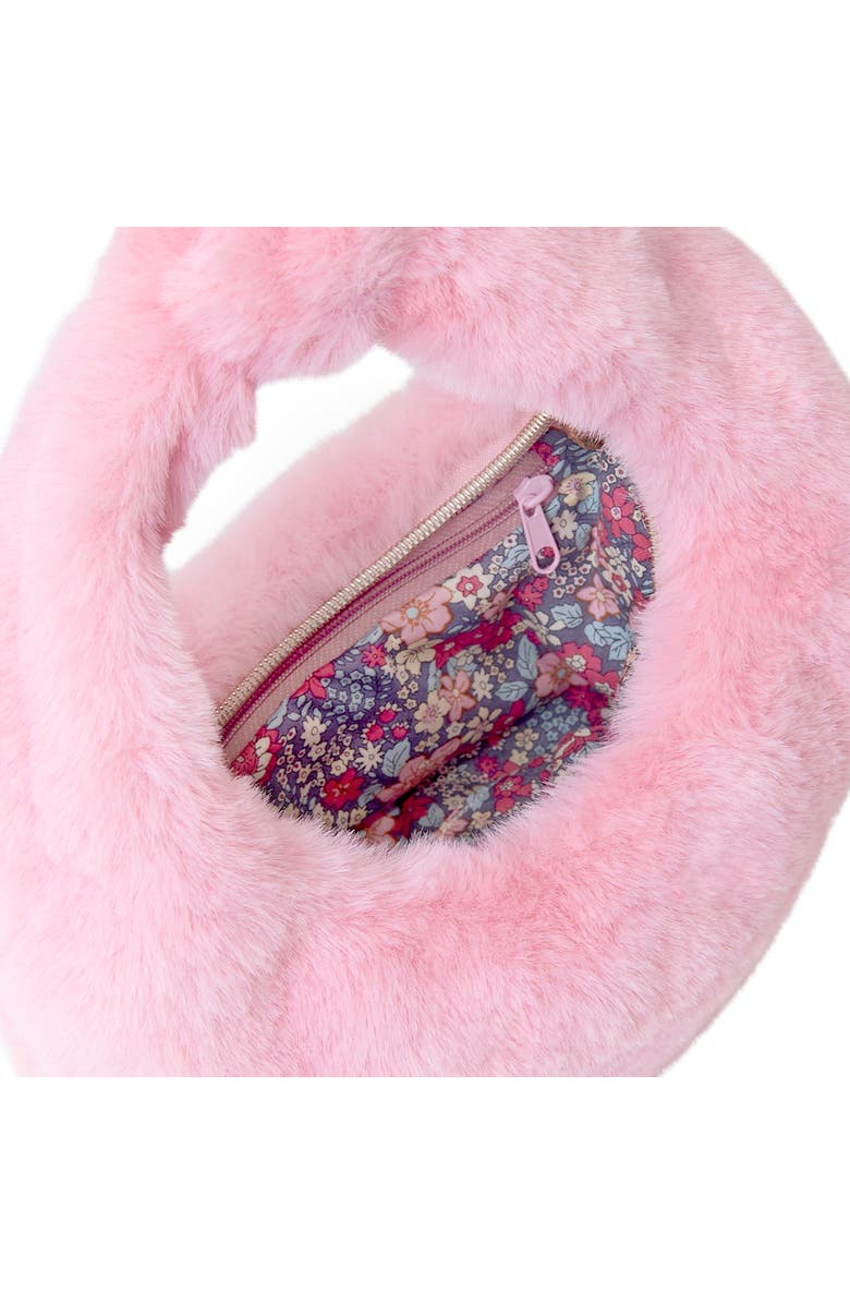 Rachel Riley Faux Fur Hand Bag, Alternate, color, Pink