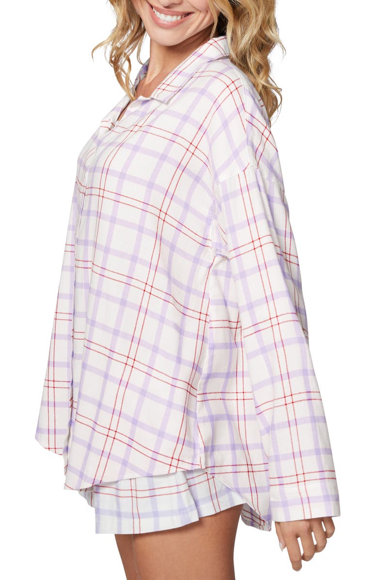 Florence by Mills Cozy Flannel Sleep Shirt, Alternate, color,