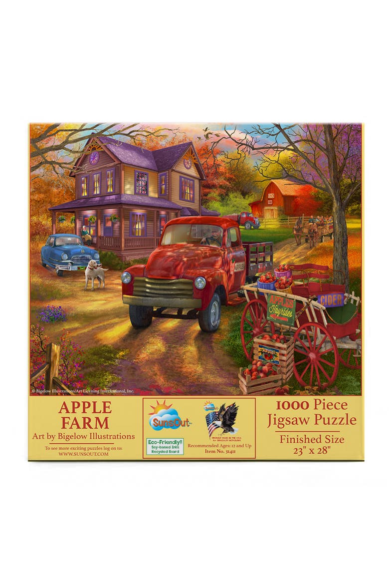 Apple Farm 1000 piece Jigsaw Puzzle for Adults, Alternate, color, Multicolor