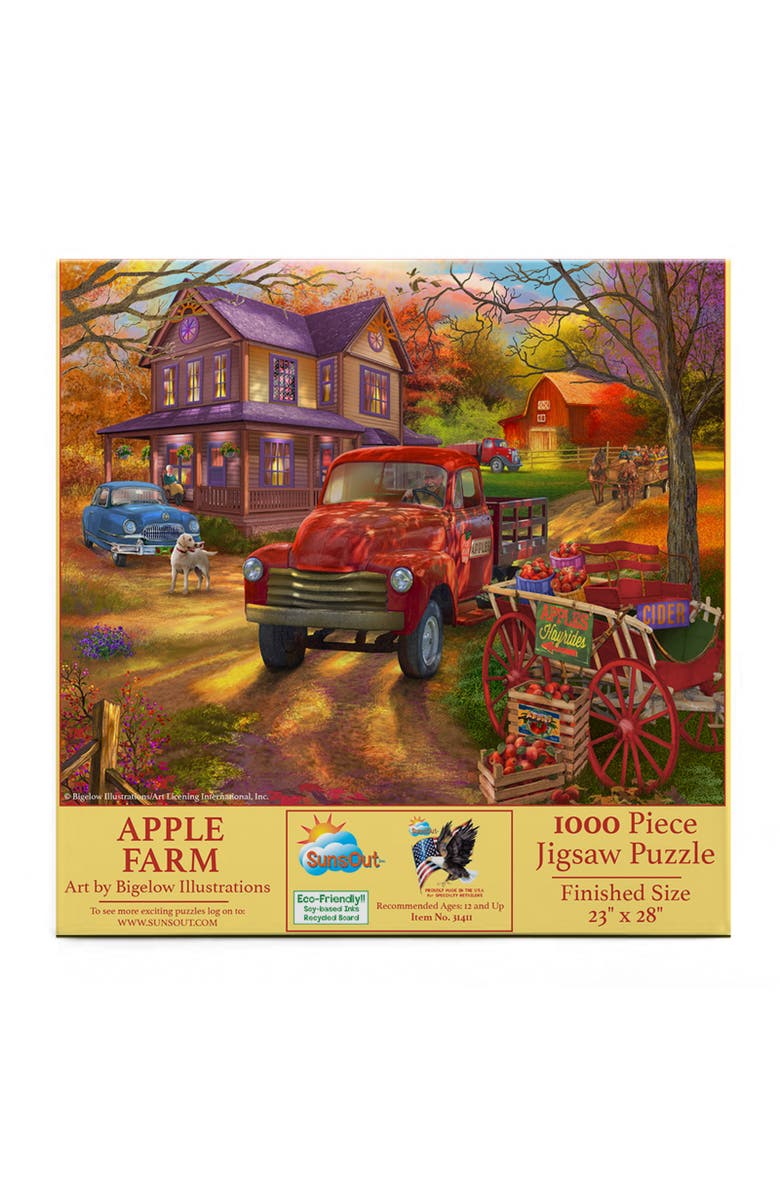 Sunsout Apple Farm 1000 piece Jigsaw Puzzle for Adults, Alternate, color, Multicolor