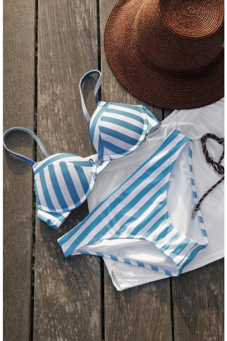 Classic Bikini Bottom, Alternate, color, Parasol (Azure/White)