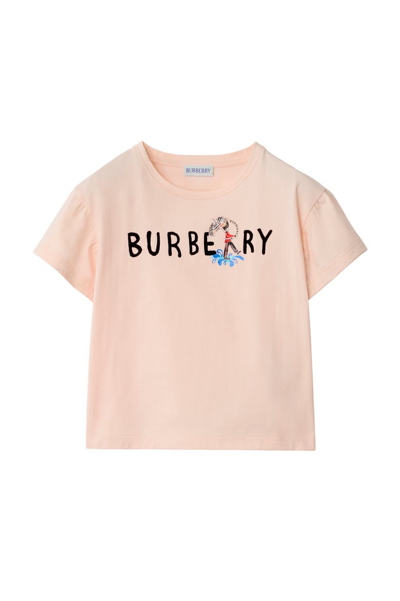 London Guard Cotton T-shirt, Main, color, Shell pink