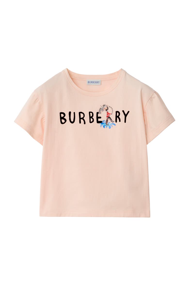 Burberry London Guard Cotton T-shirt, Main, color, Shell Pink