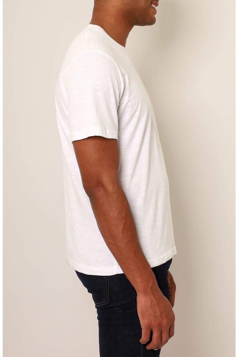 Cayanne Crewneck Cotton T-Shirt, Alternate, color, WHITE