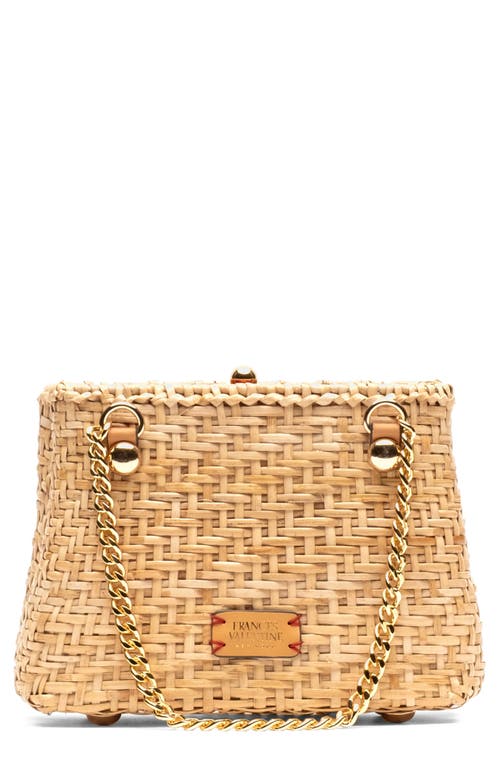 Frances Valentine Butterscotch Wicker Basket Shoulder Bag in Toast at Nordstrom