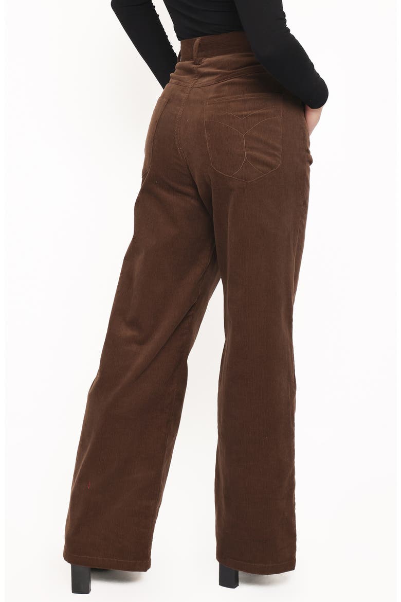 Jacob Corduroy Boyfriend Jeans, Alternate, color, BROWN