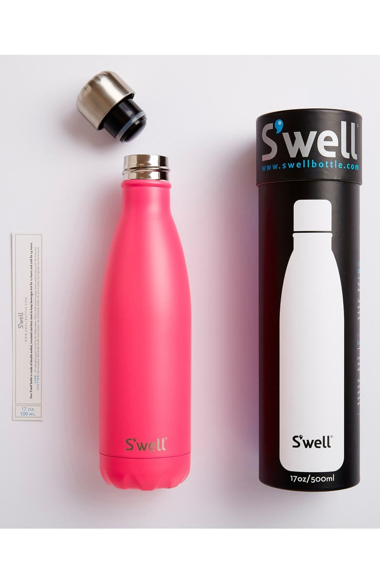 S'well 'Hand Painted Satin Collection' Water Bottle, Alternate, color,