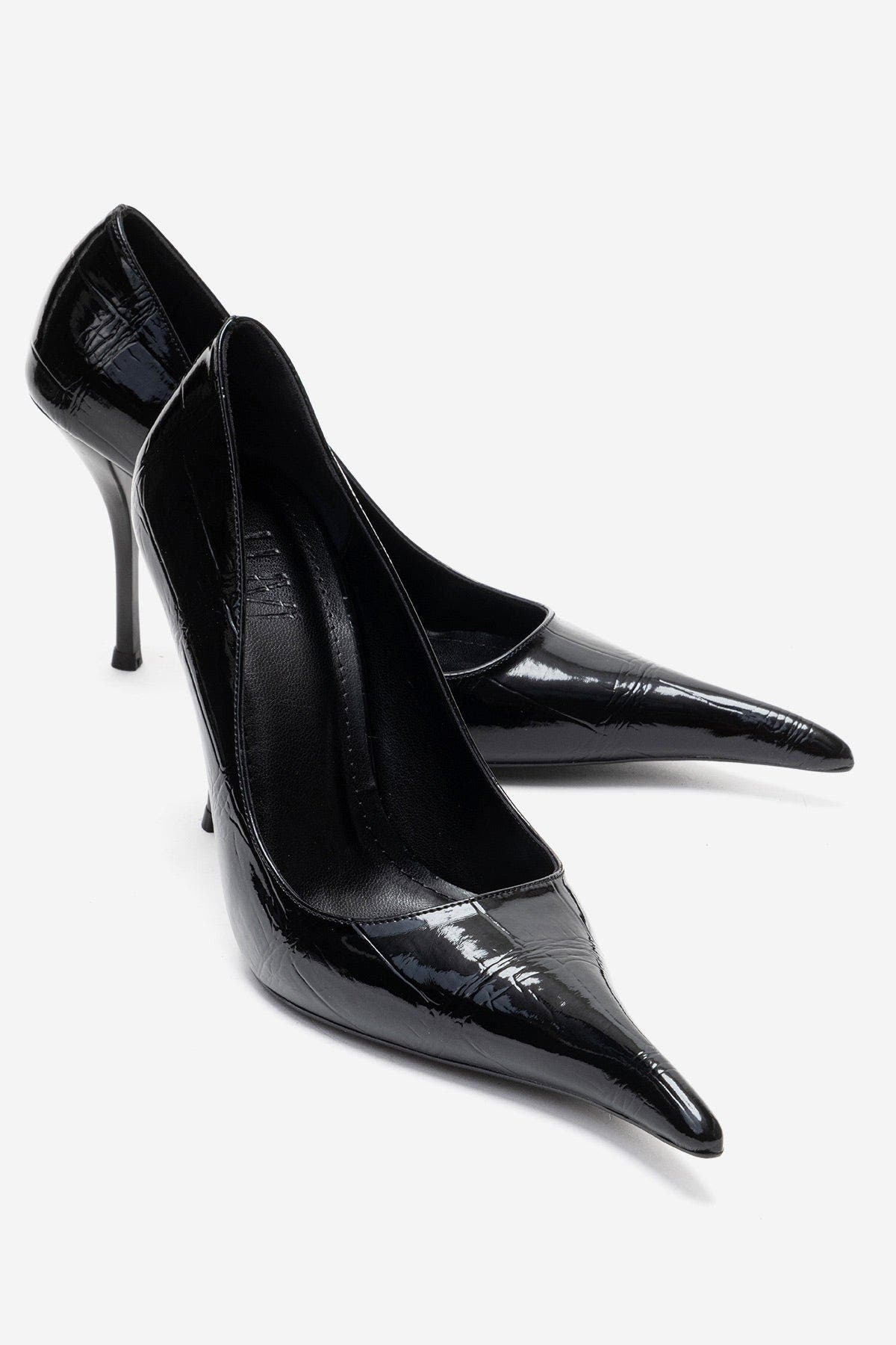 Prologue Shoes Luce Pointed Toe Stiletto Pump, Alternate, color, Black Print